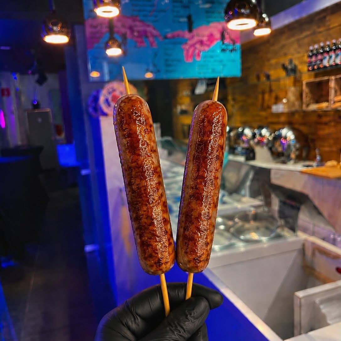 Brochette de saucisse italienne