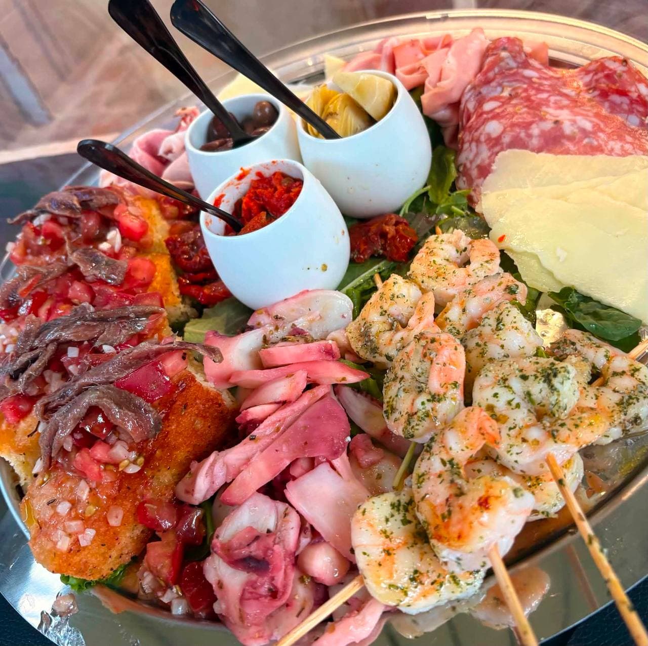 Planche mixte terre & mer à partager